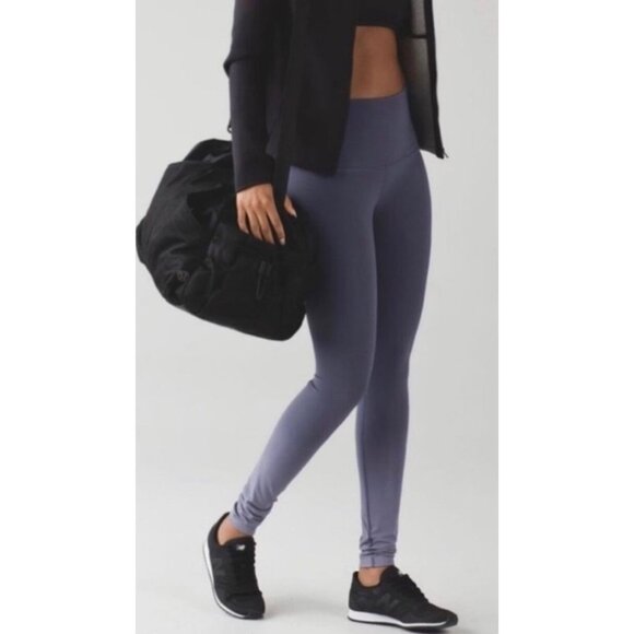 Lululemon High Rise Wunder Under Ombre Pant-sz 8 - Picture 2 of 9